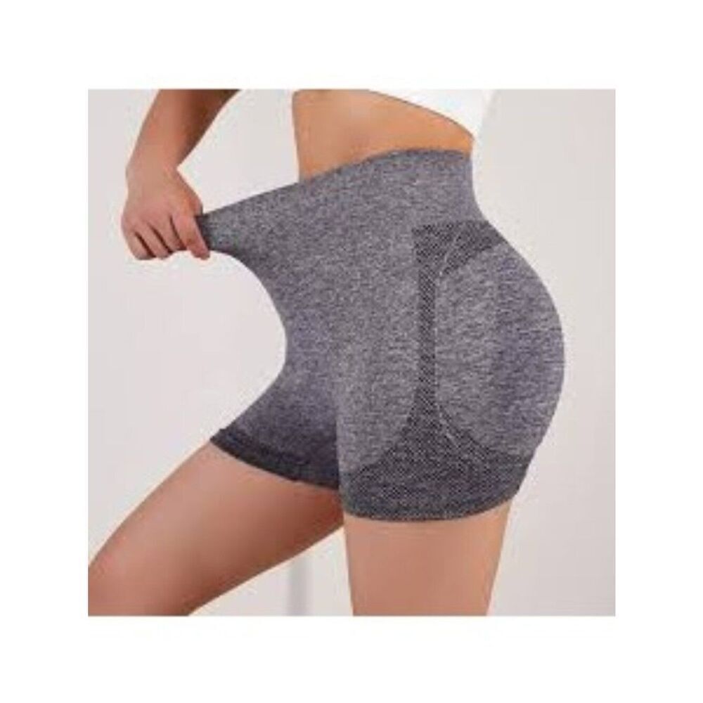 Women's Seamless High Waist Butt Lift Yoga Workout Booty Shorts Set of 3 Size